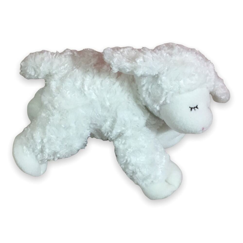 Plush Baby Toy Gund Winky White Lamb Sheep Rattle Plush Stuffed‎ Lovey